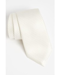 Белый шелковый галстук