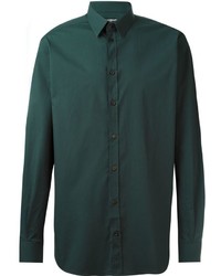 Темно-зеленая классическая рубашка