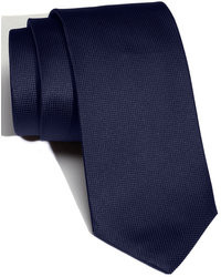 Темно-синий шелковый галстук