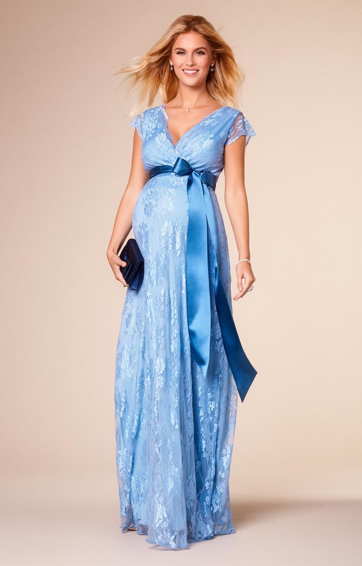 Голубое платье для беременных