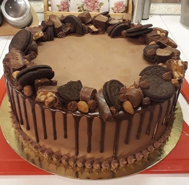 Украшение шоколадного торта 30 лет